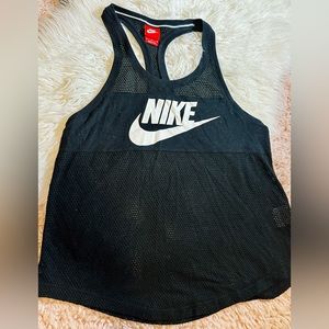 Nike Black Mesh Athletic Tank Top